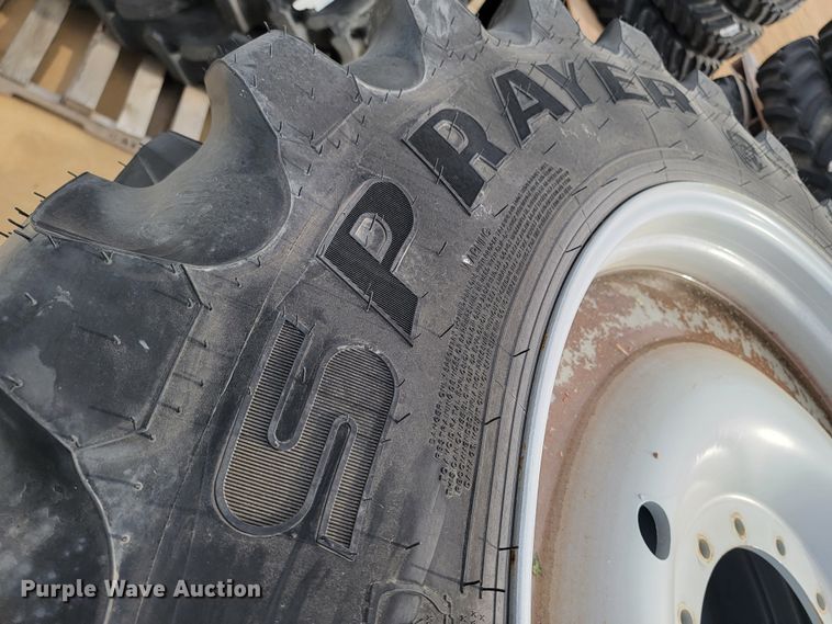 image for item JW9501 (4) Goodyear ultra sprayer 380/90R46 tires and wheels