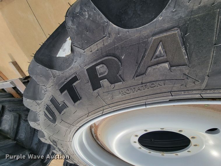 image for item JW9501 (4) Goodyear ultra sprayer 380/90R46 tires and wheels