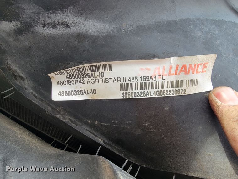 image for item JW9502 (4) Alliance Agristar II 480/80R42 tires and wheels