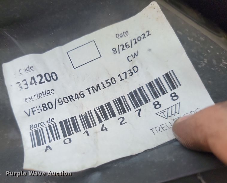 image for item JW9505 (4) Trelleborg TM150 380/90R46 tires and wheels