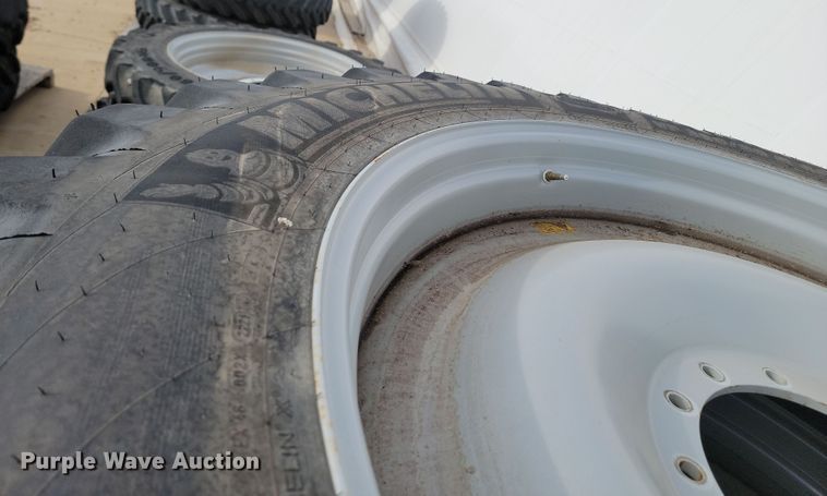 image for item JW9508 (4) Michelin Sprayerbib 380/90R46 tires and wheels