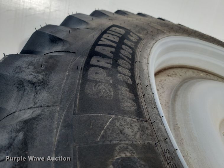 image for item JW9508 (4) Michelin Sprayerbib 380/90R46 tires and wheels