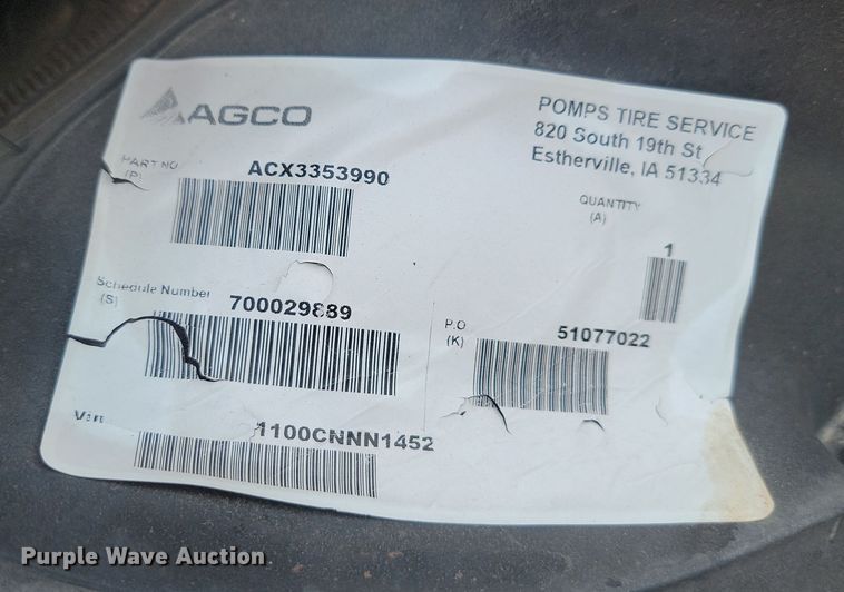 image for item JW9509 (4) Goodyear Ultra Sprayer VF380/90R46 tires and wheels