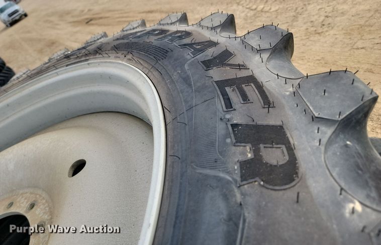 image for item JW9510 (4) Goodyear Ultra Sprayer 380/90R46 tires and wheels