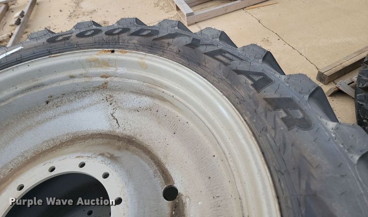 image for item JW9511 (4) Goodyear Ultra Sprayer 380/90R46 tires and wheels