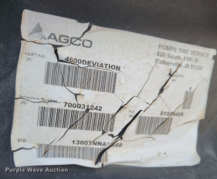 image for item JW9514 (4) Alliance 480/80R42 tires and wheels