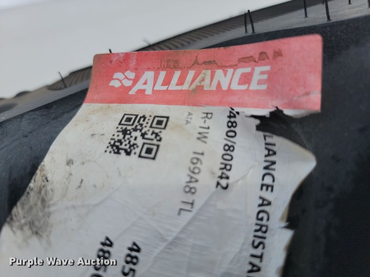 image for item JW9514 (4) Alliance 480/80R42 tires and wheels