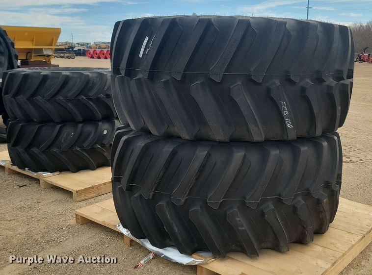 image for item JW9515 (2) Firestone 800/70R38 tires and wheels