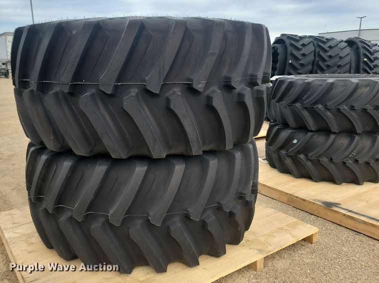 image for item JW9515 (2) Firestone 800/70R38 tires and wheels