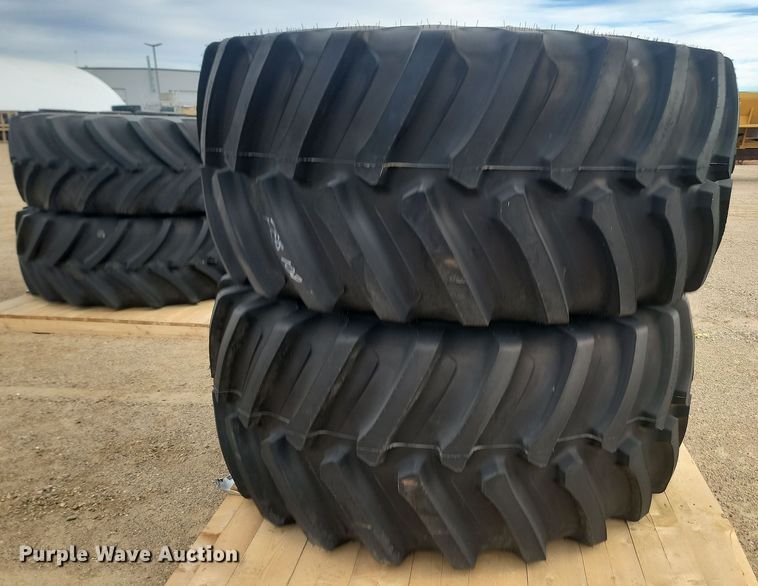 image for item JW9515 (2) Firestone 800/70R38 tires and wheels