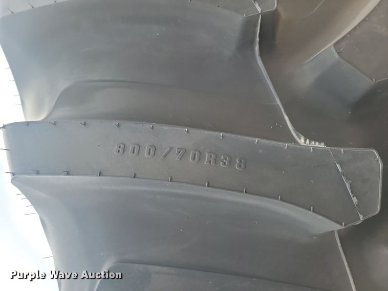 image for item JW9515 (2) Firestone 800/70R38 tires and wheels