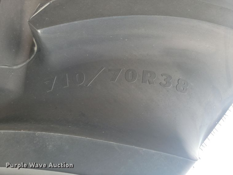 image for item JW9517 (2) Goodyear Optictrac DT824 710/70R38 tires and wheels