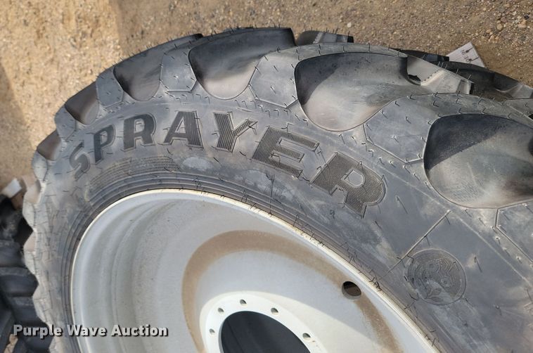 image for item JW9521 (2) Goodyear Ultra Sprayer 380/90R46 tires and wheels