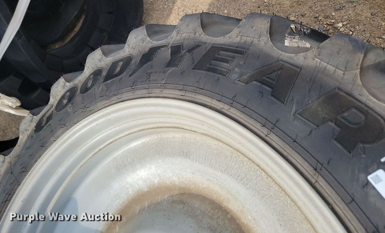 image for item JW9521 (2) Goodyear Ultra Sprayer 380/90R46 tires and wheels
