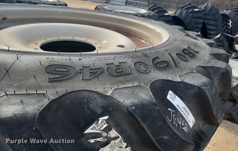 image for item JW9526 (4) Goodyear Ultra Sprayer 380/90R46 tires and wheels