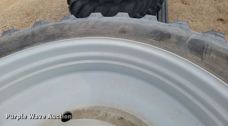 image for item JW9528 (2) Michelin VF 380/90R46 tires and wheels