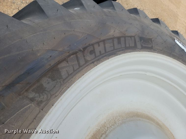 image for item JW9528 (2) Michelin VF 380/90R46 tires and wheels