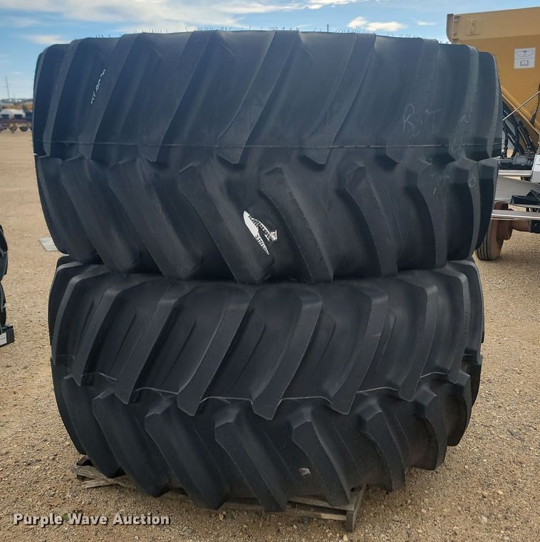 image for item JW9529 (2) Firestone IF 800/70R38 tires and wheels