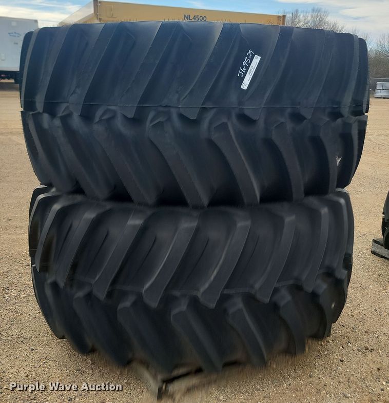 image for item JW9529 (2) Firestone IF 800/70R38 tires and wheels