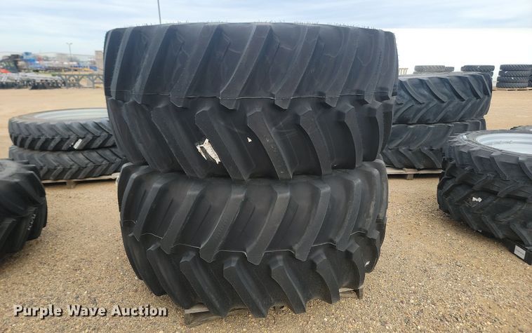 image for item JW9529 (2) Firestone IF 800/70R38 tires and wheels