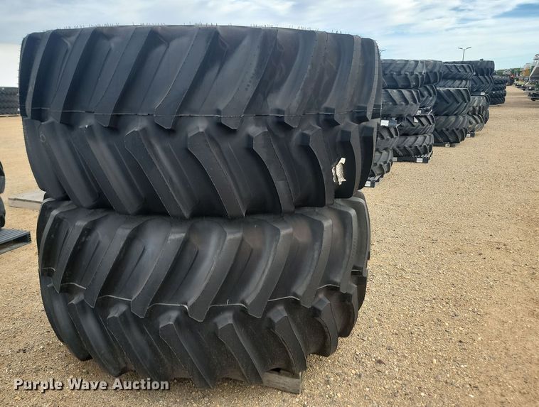 image for item JW9529 (2) Firestone IF 800/70R38 tires and wheels