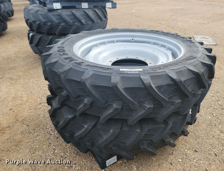 image for item JW9531 (2) Trelleborg TM600 380/80R38 tires and wheels