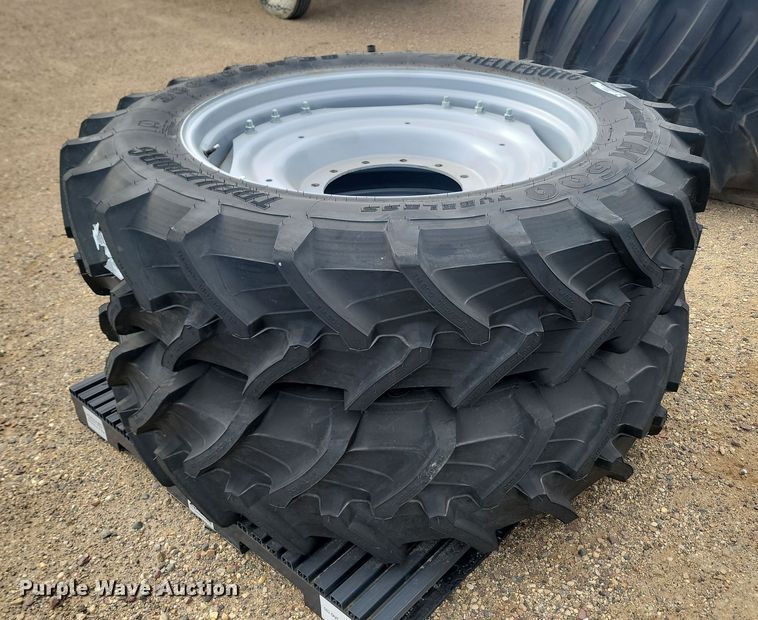 image for item JW9531 (2) Trelleborg TM600 380/80R38 tires and wheels