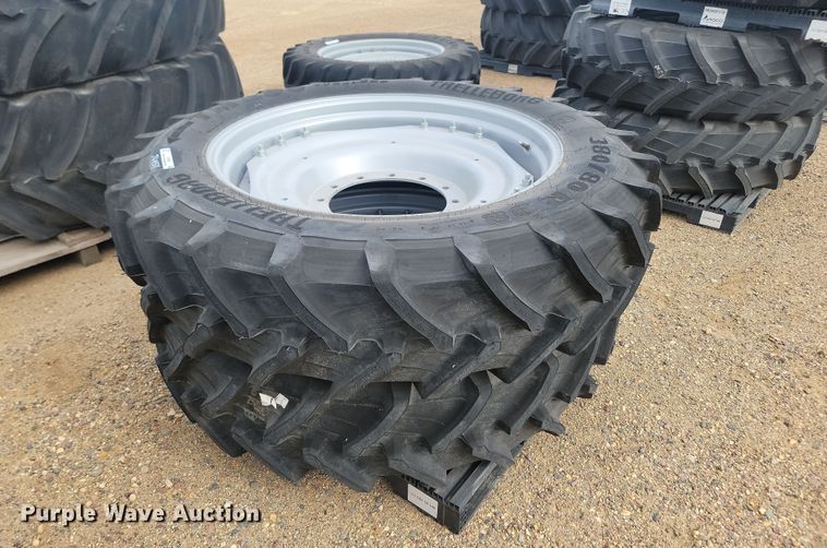 image for item JW9531 (2) Trelleborg TM600 380/80R38 tires and wheels