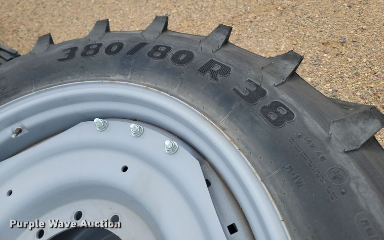 image for item JW9531 (2) Trelleborg TM600 380/80R38 tires and wheels