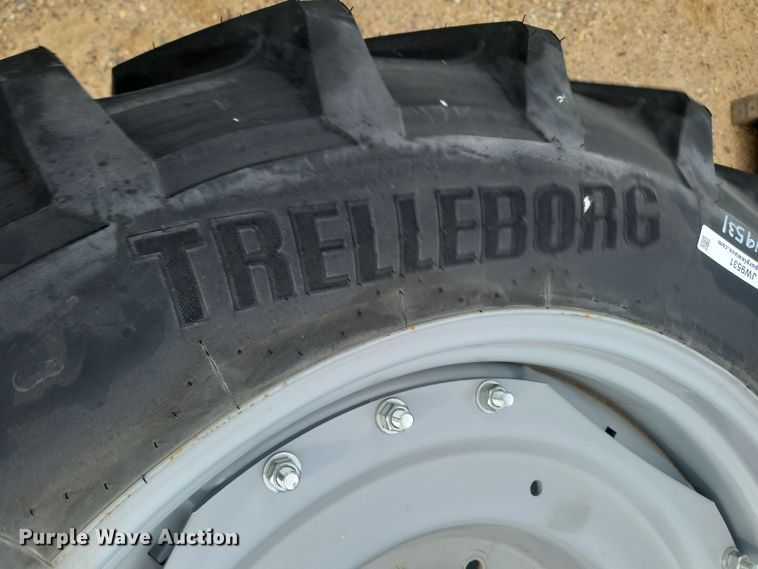 image for item JW9531 (2) Trelleborg TM600 380/80R38 tires and wheels