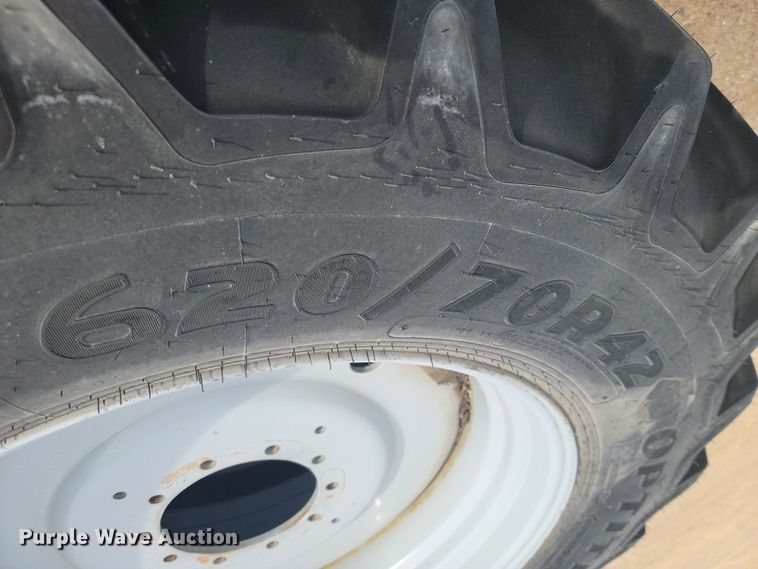 image for item JW9532 (2) Goodyear Optitrac 620/70R42 tires and wheels