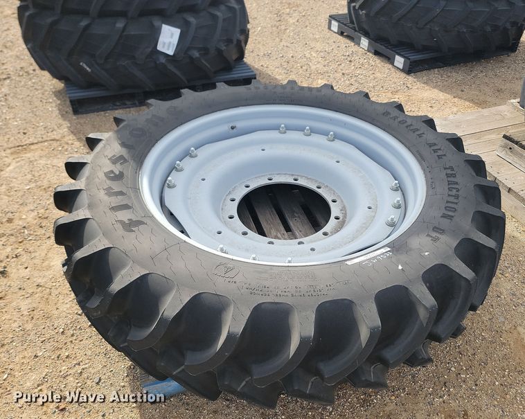 image for item JW9533 Firestone Radial All Traction DT 380/80R38 tire and wheel