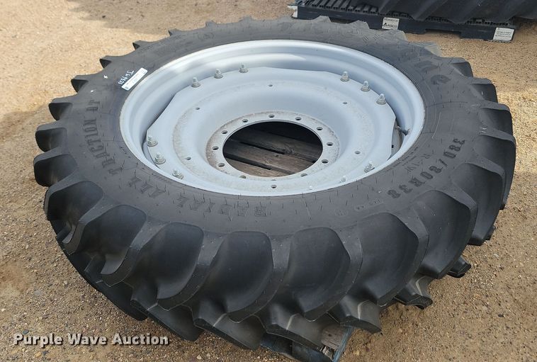 image for item JW9533 Firestone Radial All Traction DT 380/80R38 tire and wheel