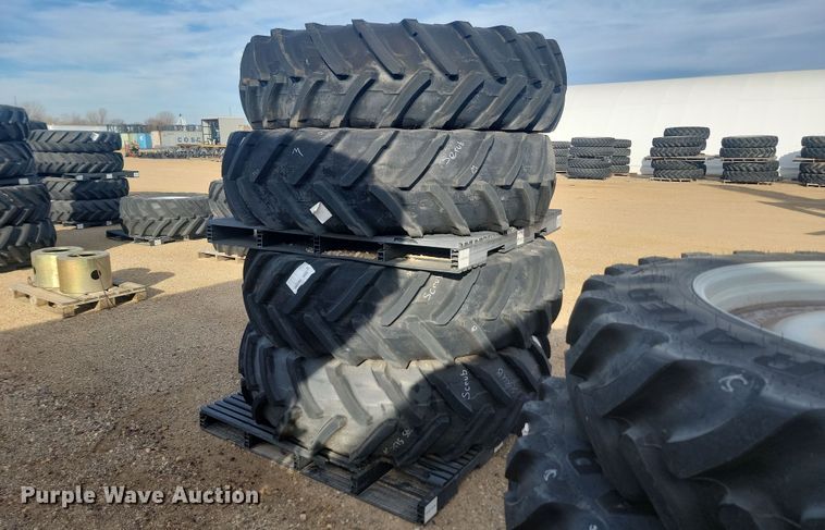 image for item JW9548 (4) Michelin Agribib 2 480/80R43 tires and wheels