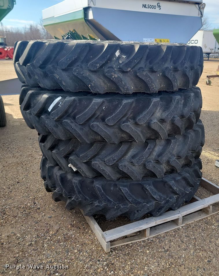 image for item JW9549 (4) Goodyear Ultra Sprayer 380/90R46 tires and wheels