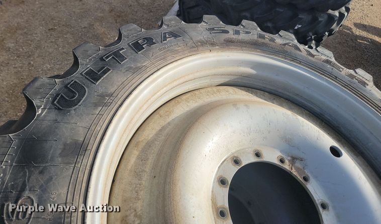 image for item JW9549 (4) Goodyear Ultra Sprayer 380/90R46 tires and wheels
