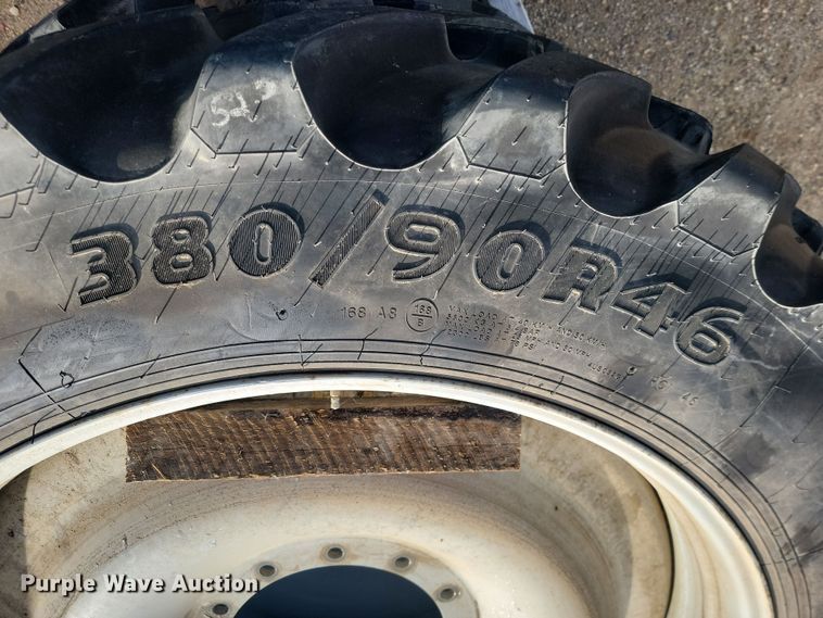 image for item JW9549 (4) Goodyear Ultra Sprayer 380/90R46 tires and wheels