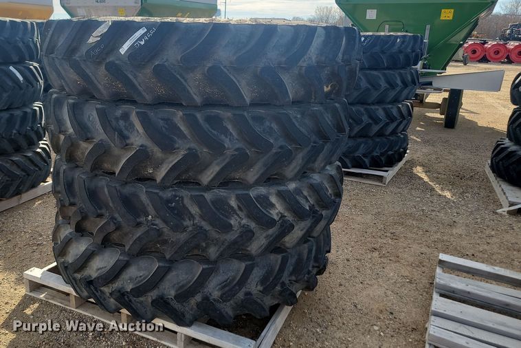 image for item JW9551 (4) Goodyear 380/90R46 tires and wheels