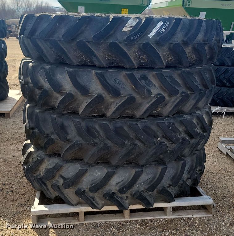 image for item JW9551 (4) Goodyear 380/90R46 tires and wheels