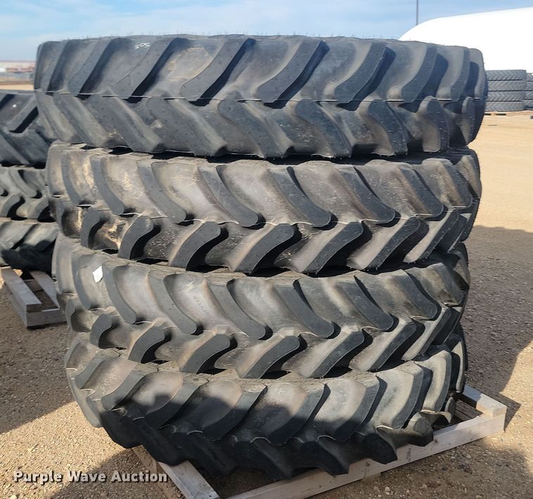 image for item JW9551 (4) Goodyear 380/90R46 tires and wheels