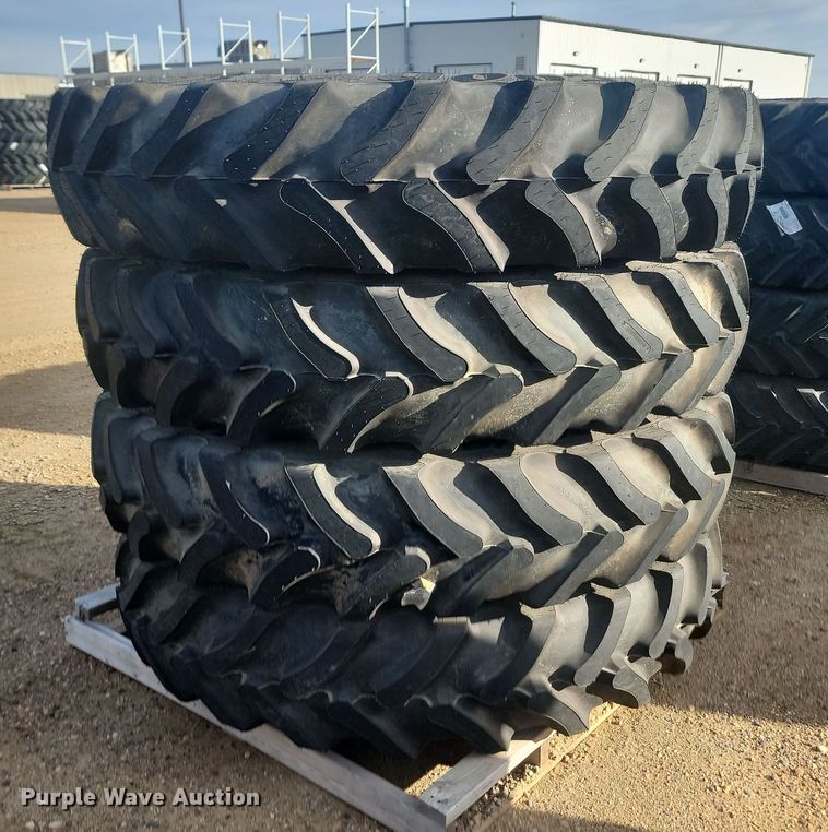 image for item JW9551 (4) Goodyear 380/90R46 tires and wheels