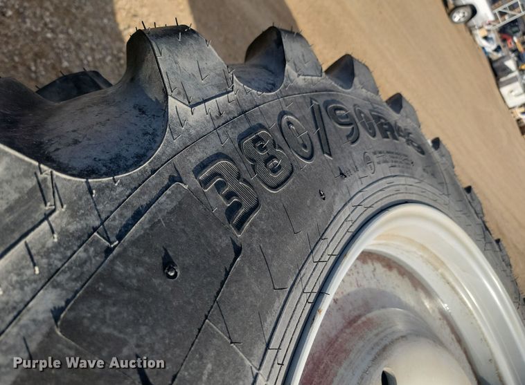 image for item JW9551 (4) Goodyear 380/90R46 tires and wheels