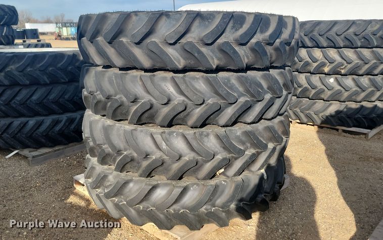 image for item JW9552 (4) Goodyear Ultra Sprayer 380/90R46 tires and wheels