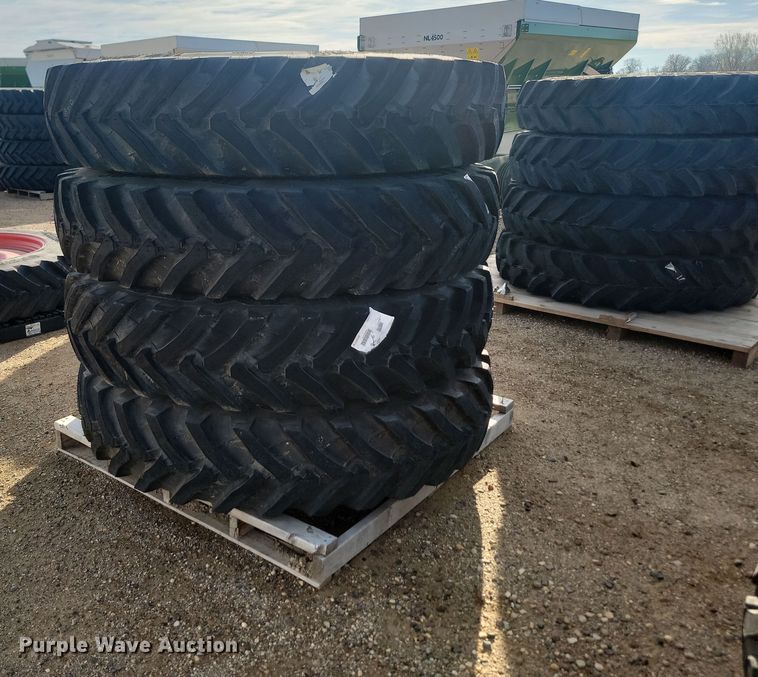 image for item JW9553 (4) Trelleborg 380/90R46 tires and wheels