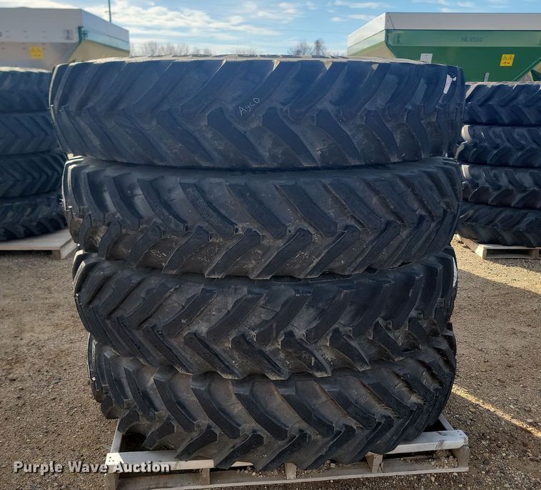 image for item JW9553 (4) Trelleborg 380/90R46 tires and wheels