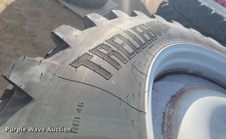 image for item JW9553 (4) Trelleborg 380/90R46 tires and wheels