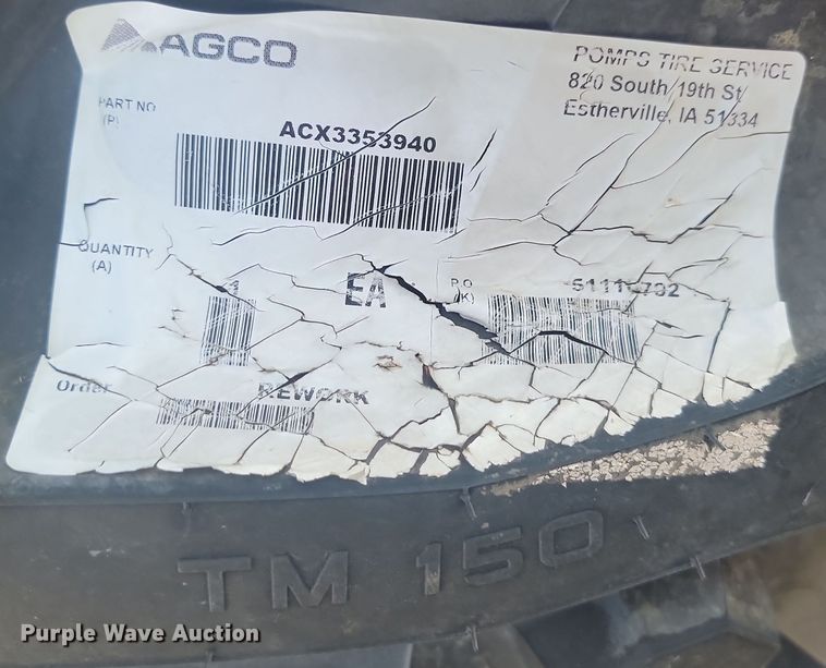 image for item JW9553 (4) Trelleborg 380/90R46 tires and wheels