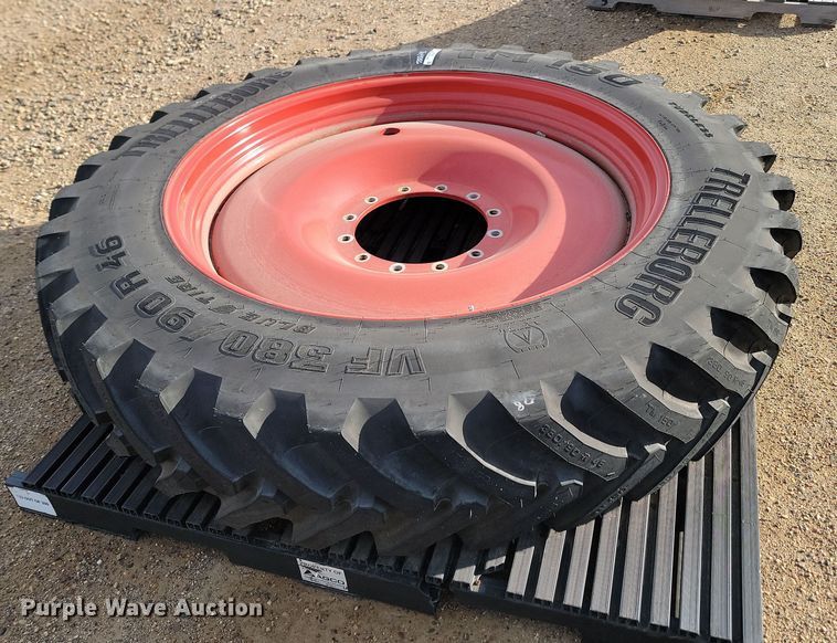 image for item JW9556 Trelleborg VF 380/90R46 tire and wheel