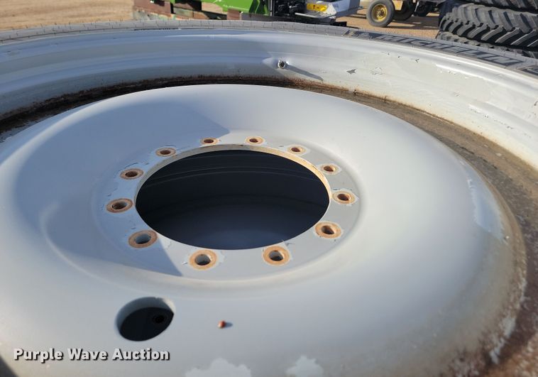 image for item JW9558 (4) Michelin VF 380/90R46 tires and wheels