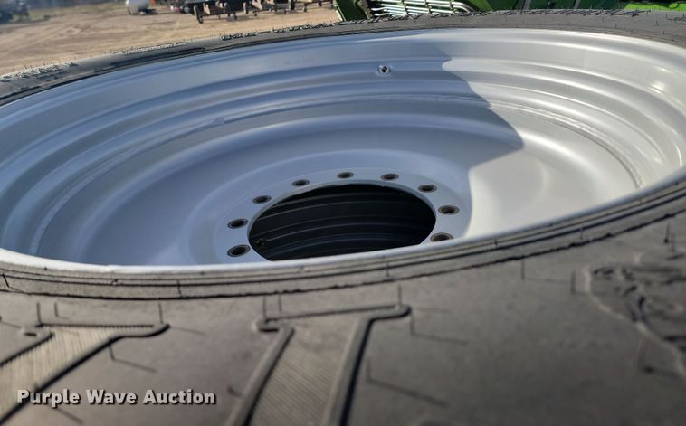 image for item JW9562 (4) Titan Hi-Traction Lug Radial 480/80R42 tires and wheels